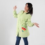 BLOUSE FEMME ZIPÉE ARC-EN-CIEL DOUBLE GAZE ANTIBACTÉRIEN
