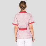 SCRUB COAT WOMAN SHORT VICHY S/S MIX
