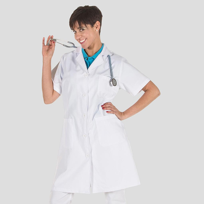 CAMICE DONNA M/C TWILL BIANCA
