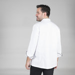 CHAQUETA COCINA UNISEX NAPOLES BLANCA VIVO COLOR