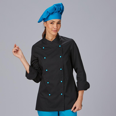 VESTE CUISINE FEMME NIZA SANS BOUTONS COMMANDER À PART REF 3111 
