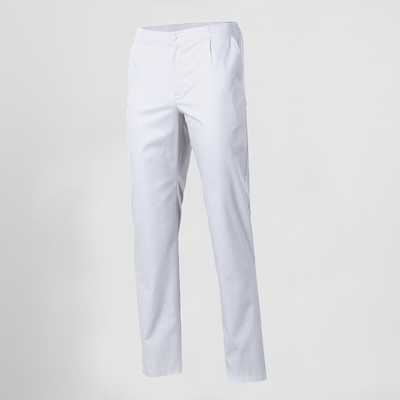 PANTALON MÉDICALES SERGÉ BLANC POCHES
