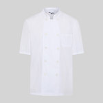 GIACCA CUCINA UNISEX TWILL BIANCA M/C
