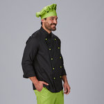 VESTE DE CUISINE POUR HOMME SANS BOUTONS. NIZA ( BOUTONS RÉFÉRENCE 3111)