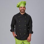 VESTE DE CUISINE POUR HOMME SANS BOUTONS. NIZA ( BOUTONS RÉFÉRENCE 3111)