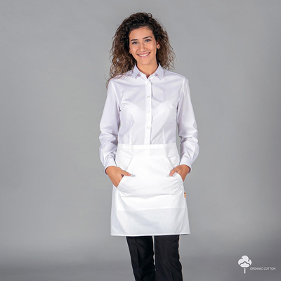 DELANTAL SIN PETO TEJIDO ORGANICO  47X72 CM