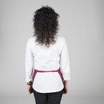 DELANTAL S/PETO CORTO C/BOLS. CINTAS ALGODON 30X60 CM