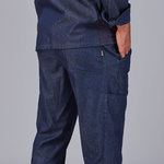 PANTALON UNISEXE AVEC CORDON DE SERRAGE DENIM ZAFIRO
