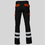 PANTALON UNISEX MULTIBOLSILLOS ELASTICO GAMO COMBI + 2 BANDAS REFLECT.