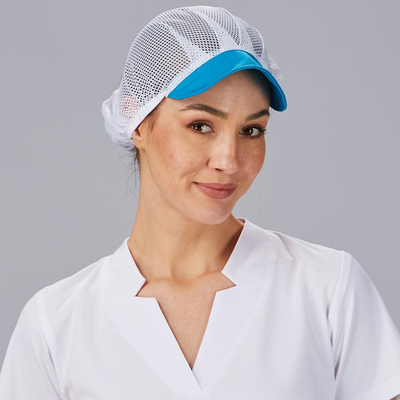 GORRA UNISEX REJILLA VISERA COLOR (PAQ. 10 UNID)