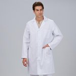 BLOUSE UNISEXE MANCHES LONGUES SERGÉ BLANC
