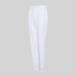 OUTFIT UNISEX WHITE V-NECK / ELASTICATED TROUSERS SCRUB SUIT 
