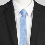 CRAVATE SANS NOEUD AILE ÉTROITE À POIS
