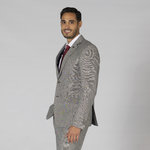 BLAZER MAN 2 BUTTONS SLIM FIT CHEVIOT
