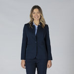 BLAZER WOMAN 1 BUTTON REVERSE LAPEL TRIVIAL 
