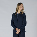 BLAZER WOMAN 1 BUTTON REVERSE LAPEL TRIVIAL 
