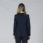 BLAZER WOMAN 1 BUTTON REVERSE LAPEL TRIVIAL 
