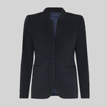 BLAZER WOMAN 1 BUTTON REVERSE LAPEL TRIVIAL 
