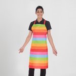 TABLIER À BAVETTE ET POCHE IMPRIMÉ
