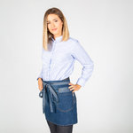 APRON SHORT WASHED DENIM 40X69 CM

