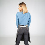 DELANTAL CON PETO HEBILLA ENLAZADA 80X68 CM