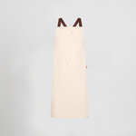 APRON WITH BIB DEEP WOVEN  ORGANIC FABRIC 91X74 CM
