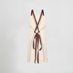 APRON WITH BIB DEEP WOVEN  ORGANIC FABRIC 91X74 CM
