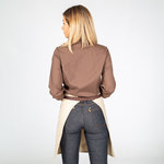 APRON WITHOUT BEIGE COMBI HERRINGBONE 50X68 CM
