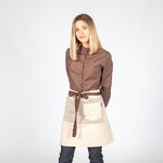 APRON WITHOUT BEIGE COMBI HERRINGBONE 50X68 CM
