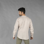 CAMISA HOMEM LINHO/ALGODÃO COLARINHO MAO TIWI
