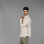 CAMISA HOMEM LINHO/ALGODÃO COLARINHO MAO TIWI
