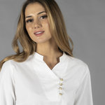 CAMICIA DONNA CHAMBRAY COLLO ALLA COREANA LANAY
