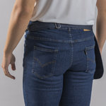 DELANTAL CORTO VAQUERO Y PIEL 30X42 CM