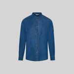 CAMISA HOMEM MATTIA SLIM FIT GANGA LAVADO
