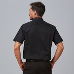 SHIRT MAN GRANDAD COLLAR S/S POP. 
