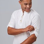 CAMISA HOMBRE DANTE SLIM FIT FALSO LINO