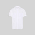 UNISEX ELASTANE SHIRT WITH EPAULETTES M/C
