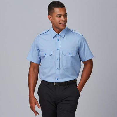 CAMISA UNISEX CHARRETERAS M/C ELASTAN