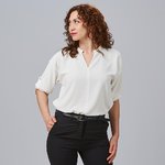 BLUSA MUJER MANGA ROLL UP MICAELA