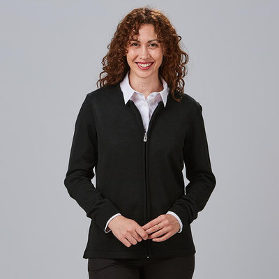 CARDIGAN MUJER PUNTO GRUESO CON CREMALLERA