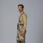 APRON BIB FLOWER PRINT 88X74 CM