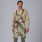 APRON BIB FLOWER PRINT 88X74 CM