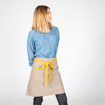 AVENTAL SEM PEITO CINZA COMBI ESPIGA 50X68 CM
