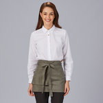 GREMBIULE CORTO TASCA PORTAFOGLIO TWILL RICICLATA 35X67 CM