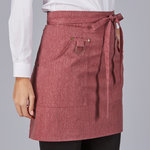 GREMBIULE CORTO RIVETTI TWILL RICICLATA 50X74 CM