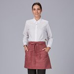 GREMBIULE CORTO RIVETTI TWILL RICICLATA 50X74 CM