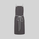 APRON BIB WITH BRAIDED CORD 88X74 CM