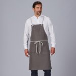 APRON BIB WITH BRAIDED CORD 88X74 CM