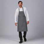 AVENTAL DE PEITO COM REBITES EM SARGA RECICLADA 86X74 CM