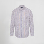 CAMISA HOMEM RAYAS BICOLOR SLIM FIT ALESSANDRO
